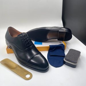 Black Oxford Leather Shoe