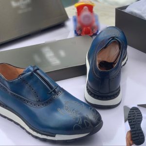 Exotic Men Blue Sneakers