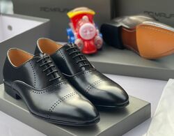 #6. Black Exotic Double Line Lace-Up (Sizes Available: 39, 40, 41, 42, 43, 44, 45 and 46 only)