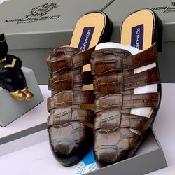 #3. Coffee Brown Majestic Leather Half Shoe (Sizes Available: 40, 41, 42, 43, 44, 45 & 46 only)
